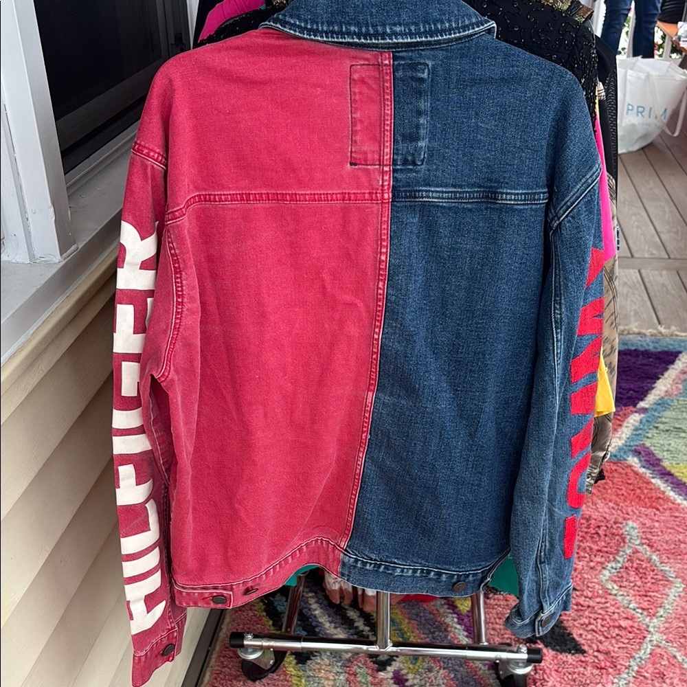 Tommy Hilfiger Two-Tone Denim Jacket - Picture 2 of 4